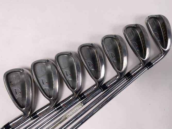 TaylorMade Rac HT Iron Set 3-9 Light Metal 95g Stiff Steel Mens RH Midsize Grips