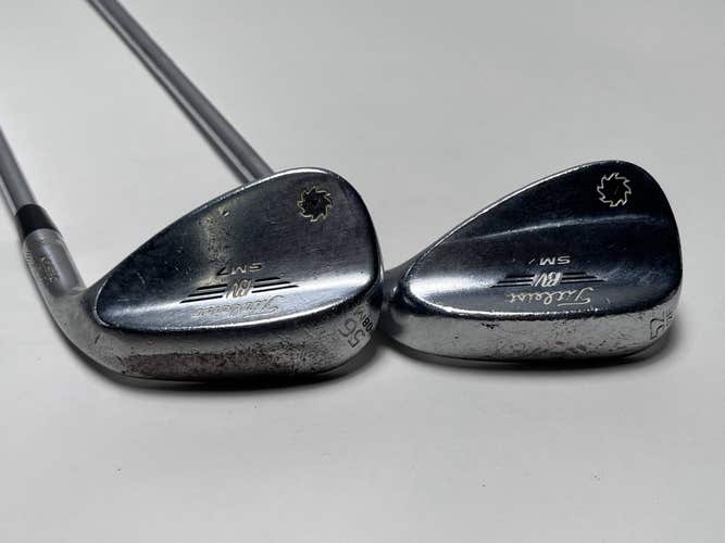 Titleist Vokey SM7 Tour Chrome Wedge Set 52* 12 | 56* 8 Wedge Steel Mens RH
