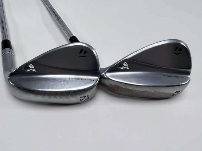 TaylorMade Milled Grind 4 Chrome Wedge Set 54* 11 | 58* 11 Wedge Steel Mens RH