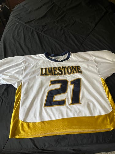 White Large Men's Athletic Knit Jersey (Used)