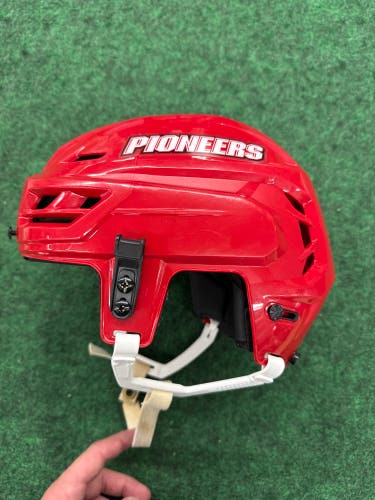 Red Medium CCM Tacks 710 Helmet Sacred Heart Pro Stock (Used)