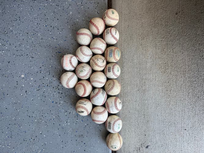 21 Used Baseballs - Plastic Rawlings Practice Baseballs (Used)