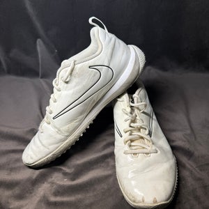 White Men's Size M 10.0 (W 11.0) Adult Nike Alpha Huarache Elite Turf Shoes