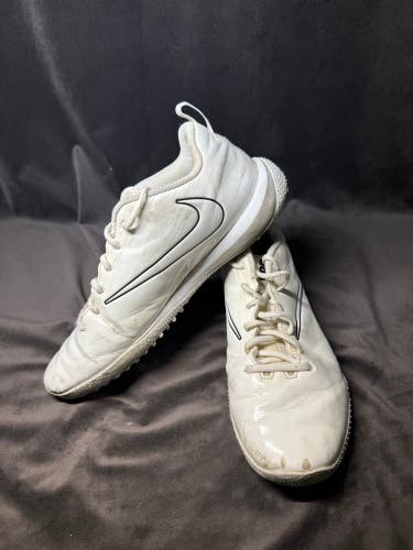 White Men's Size M 10.0 (W 11.0) Adult Nike Alpha Huarache Elite Turf Shoes