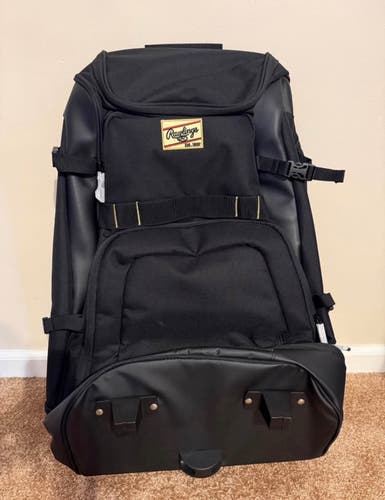 Brand New Rawlings Gold Collection Wheeled Baseball Bag