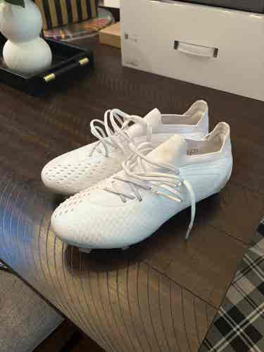 Adidas Predator Elite FG Soccer Cleats White Pack Size 8.5 — Worn Once
