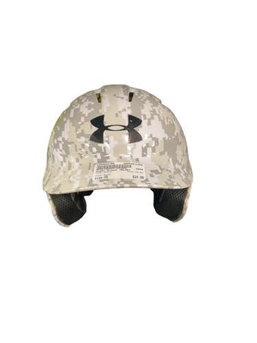 Used Under Armour HELMET Batting Helmet No Mask White One Size 11859-S000031165