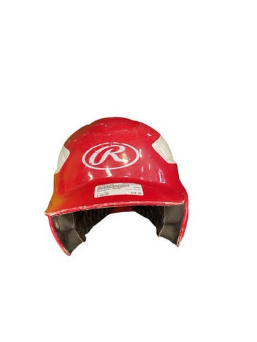 Used Rawlings HELMET Batting Helmet No Mask Red One Size 11859-S000031168