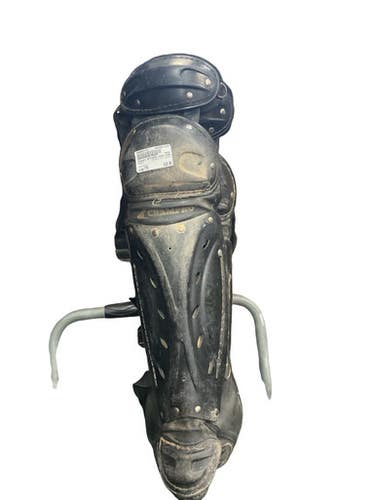 Used Champro CATCHERS SHIN GUARDS Catchers Leg Guards Black Youth 11859-S000031172