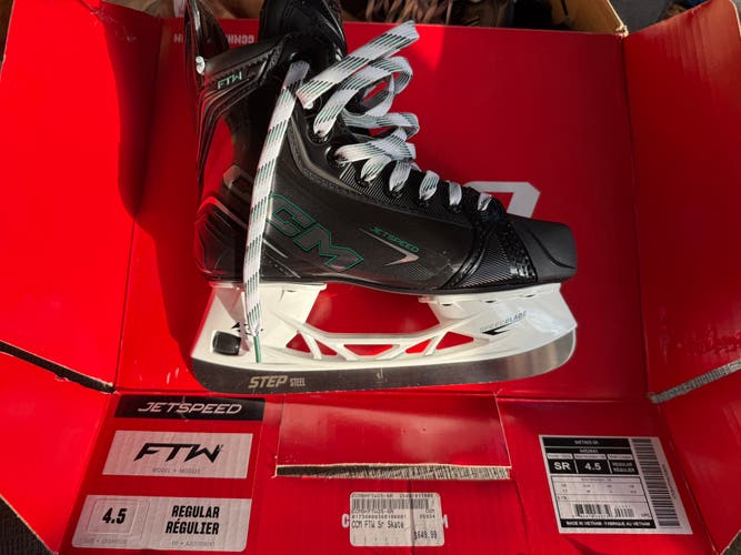 CCM JetSpeed FTW Hockey Skates Size 4.5 (New)