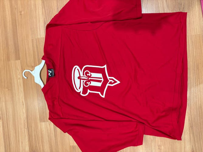 USHL Dubuque Fighting Saints Red XXL Adult Practice Jersey (New)