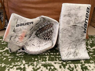 2024 Bauer Supreme Shadow Senior Goalie Catch Glove + Blocker – Used, Great Condition