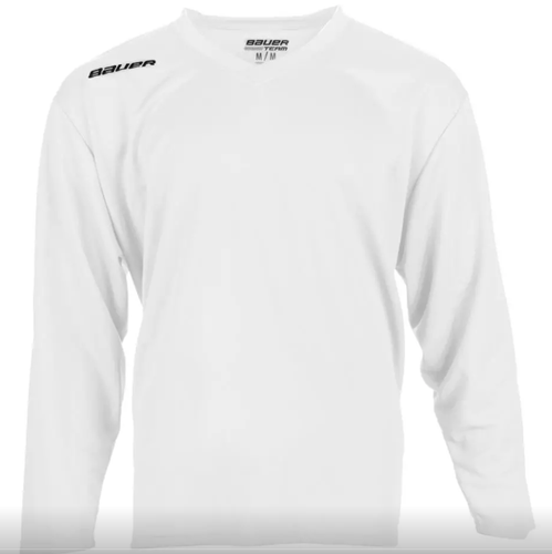 White Medium Men's Bauer Practice Hockey Jersey (New)
