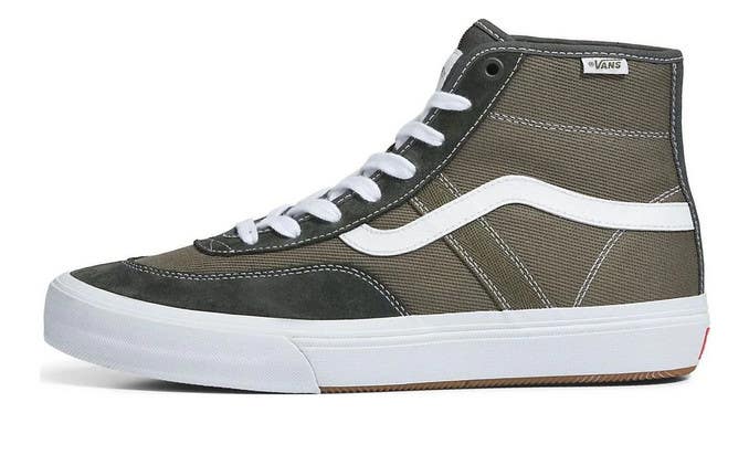Vans Crockett High skate shoes Twill 'Grape Leaf' 9