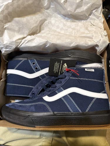 Vans Crockett High skate shoes Navy Black 9