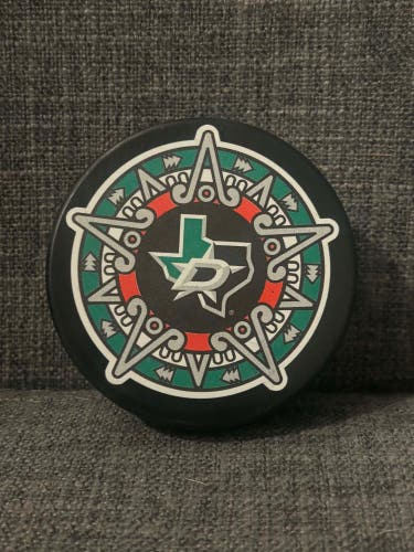 Dallas Stars NHL Hispanic Heritage Night Hockey Puck New