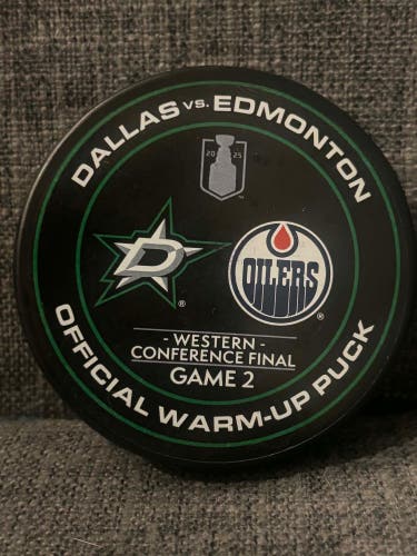 Dallas vs Edmonton 2025 NHL Western Conference Finals Game 2 Warm Up Puck