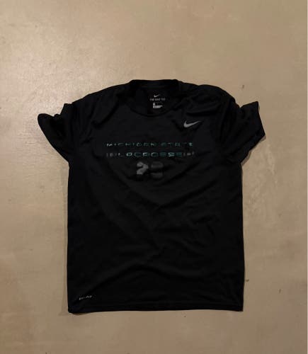 Nike black Michigan state lacrosse shirt