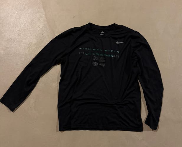 Nike black Michigan state lacrosse shirt