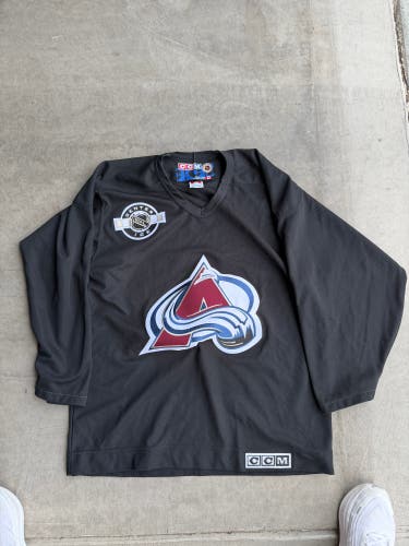Vintage Colorado Avalanche Black Medium Adult Unisex CCM Jersey (Used)