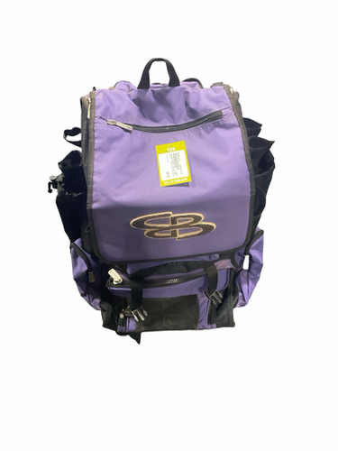 Used BoomBah PURPLE ROLLER BAG BB/SB Player Wheeled Bag Purple 11834-S000051471