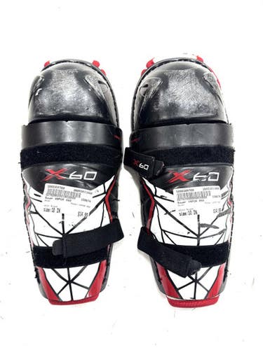 Used Bauer VAPOR X60 Youth Shin Guards Black 10" 11860-S000309700