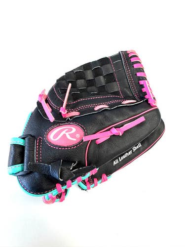 Used Rawlings HIGHLIGHT SERIES RH Throw Fastpitch Gloves Black 11 1/2" 11860-S000309681