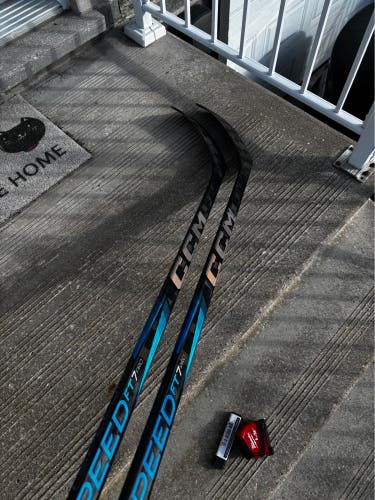 Senior CCM JetSpeed FT7 Pro Right Handed Hockey Stick P86 80 Flex Pro Stock (Used)