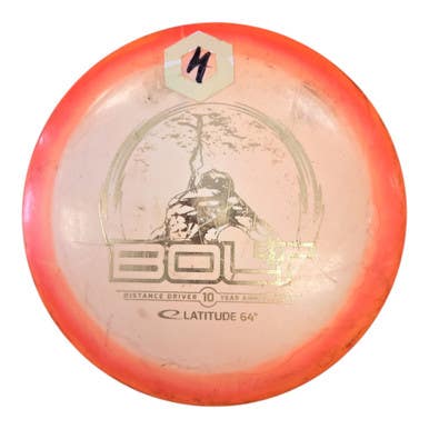 Used Latitude 64 GOLD ORBIT BOLT Disc Golf Driver Orange 177g 11450-S000521514