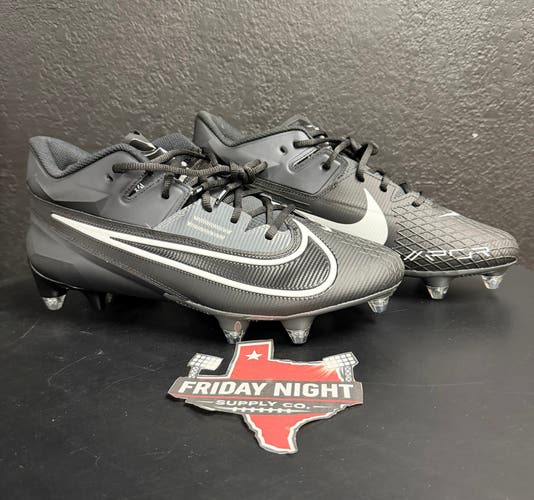 Nike Vapor Edge Elite 360 Football Cleats Men’s Sz 12.5 Black White Molded Speed Cleats NEW