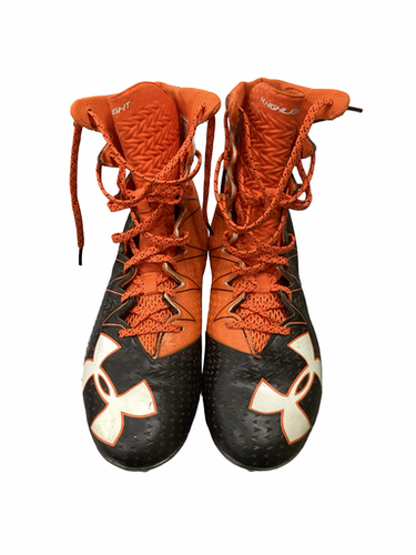 Used Under Armour Adult FB Cleats Orange Senior 10 11613-S000182978