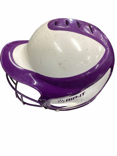 Used RIP-IT HELMET W/ MASK Batting Helmet w/Mask Purple S/M 11613-S000183000