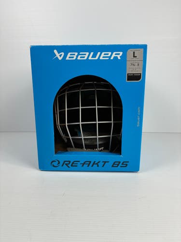 New Large Bauer Re-Akt 85 Helmet Combo - Black