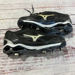 Black Mizuno 9-Spike Classic Metal I Size 9.5 (New)