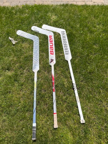 Intermediate Bauer Vapor Hyperlite 2 Regular Goalie Stick 23" Paddle (Used)