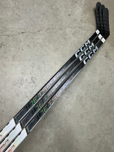 3 PACK 95 Flex P28M Senior CCM JetSpeed FT6 Pro Left Hand Hockey Stick Pro Stock (New)
