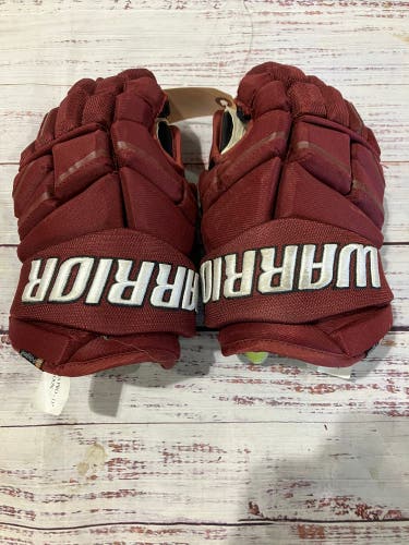 Maroon Junior Warrior Alpha Pro Gloves 11" (Used)
