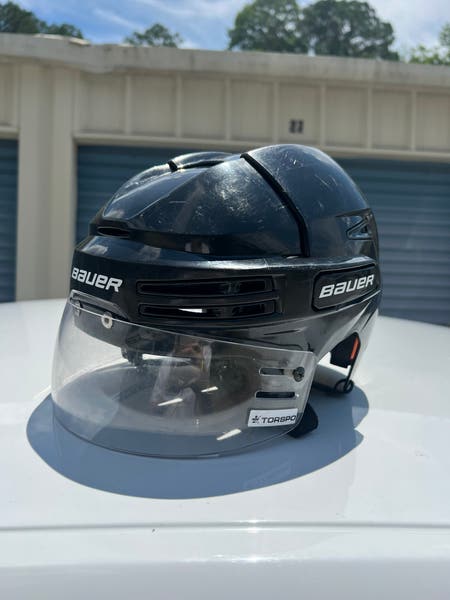 bauer motorcycle helmet Large Bauer Re-Akt 75 Helmet with visor (Used) | SidelineSwap