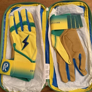 Bruce Bolt Coach RAC Batting Gloves. Size: Youth XLarge.  Banana Glove (NEW)