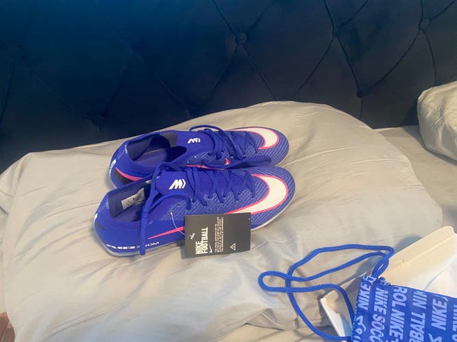 Blue Unisex Size M 10.0 (W 11.0) Nike Mercurial Vapor Detachable Cleats Cleats (New)