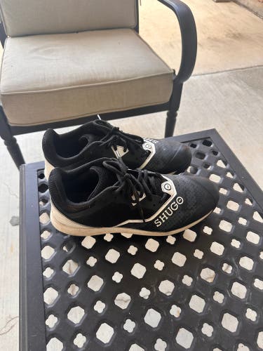 Black Men's Size M 11.5 (W 12.5) Adult Low Top Molded Cleats (Used)