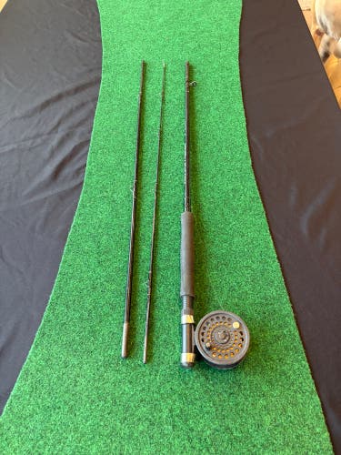 Fly Rod and Reel: Cortland Silver Stream 8-foot, 3-piece, 5/6-weight. Crystal River Coachman fly ree