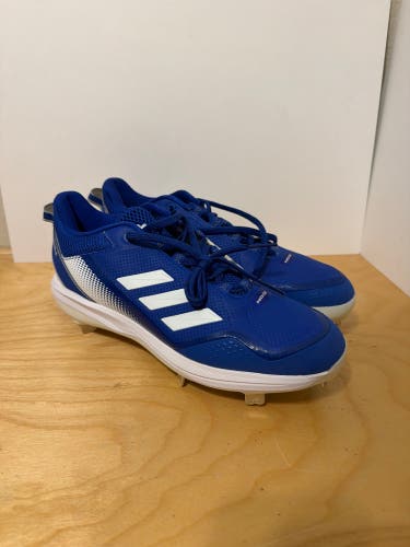 Blue Men's Size M 10.5 (W 11.5) Adult Adidas Icon Low Top Metal (New)