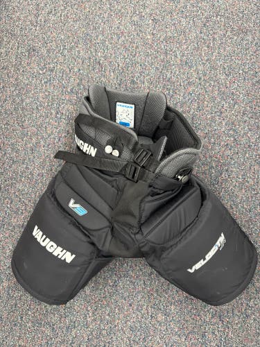 Black Vaughn Velocity V9 Hockey Goalie Pants (Used) | Junior S/M