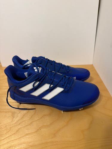 Blue Men's Size M 10.5 (W 11.5) Adult Adidas Adizero Afterburner Low Top Metal (New)