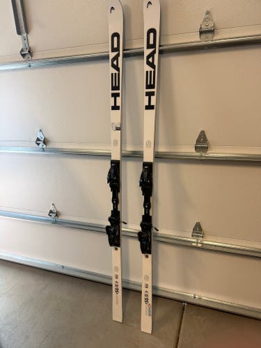 2025 HEAD WC Rebels e-SG RD 207 cm Racing Skis With Bindings Max Din 20 (Used) FIS approved