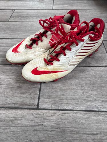 Red Unisex Size M 11.5 (W 12.5) Adult Nike Vapor Untouchable Speed 3 TD Low Top Molded Cleats (Used)