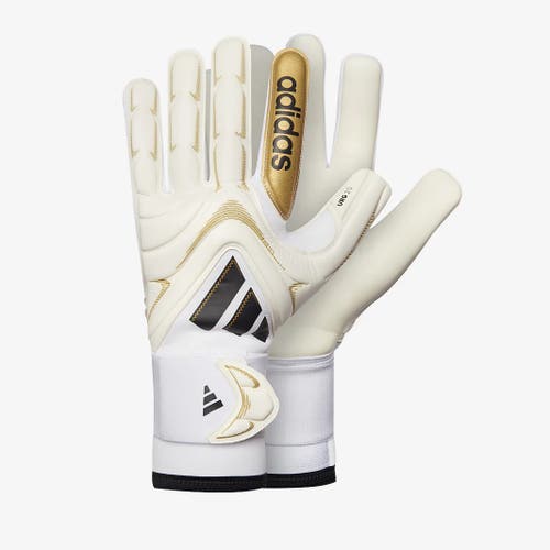 Adidas Copa GL Pro Goalkeeper Gloves White/Gold Metallic JZ5793 Size 7 New
