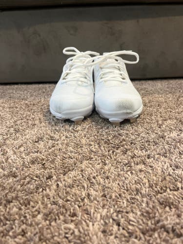 White Women's Size 9.5, Under Armour Metal (Used)