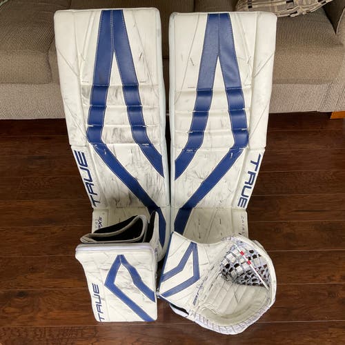 True Catalyst PX5 Goalie Pads, Glove, and Blocker Set - 34+1.5